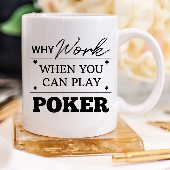 Poker Mug, Professional Poker Player Gifts, Poker