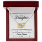 My Daughter | Braver Stronger Smarter - Interlocking Hearts Necklace