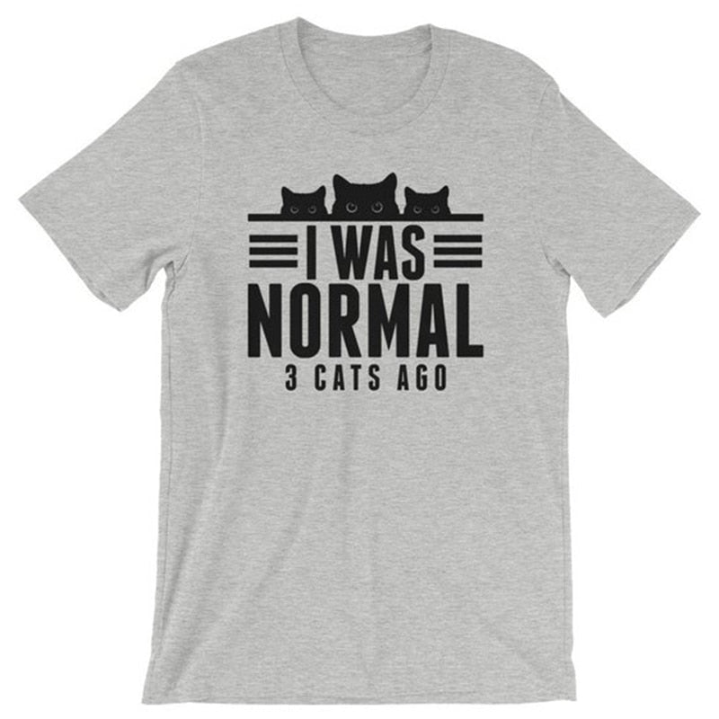 I Was Normal 3 Cats Ago T-Shirt