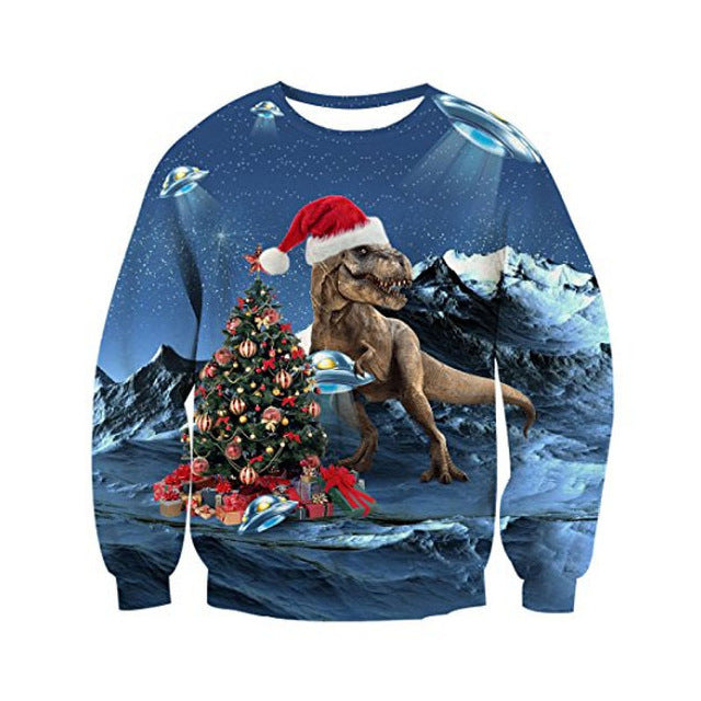 Christmas Cat Crew Neck Sweatshirt