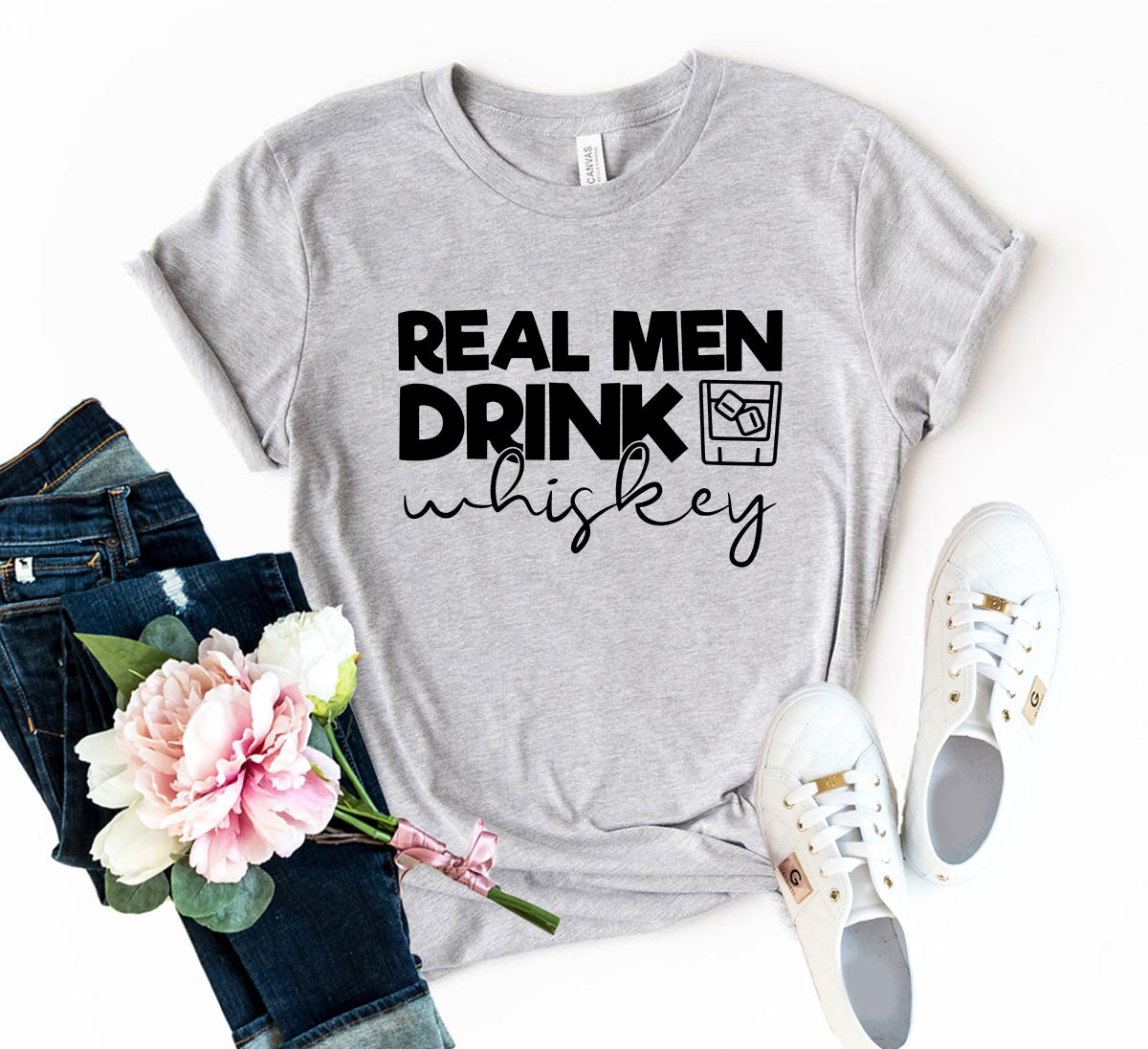 DT0182 Real Men Drink Whiskey Shirt