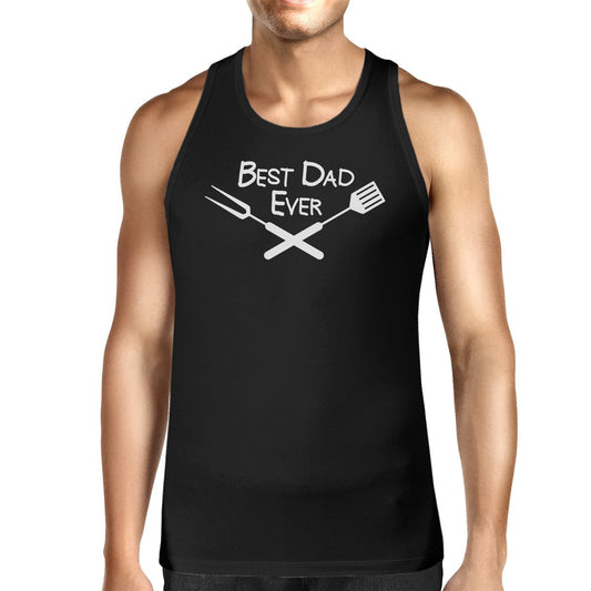 Best Bbq Dad Mens Black Sleeveless Tee Fathers Day