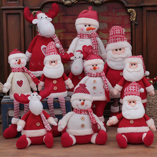 Christmas Decorations For Home Big Santa Claus Doll Party Supplies