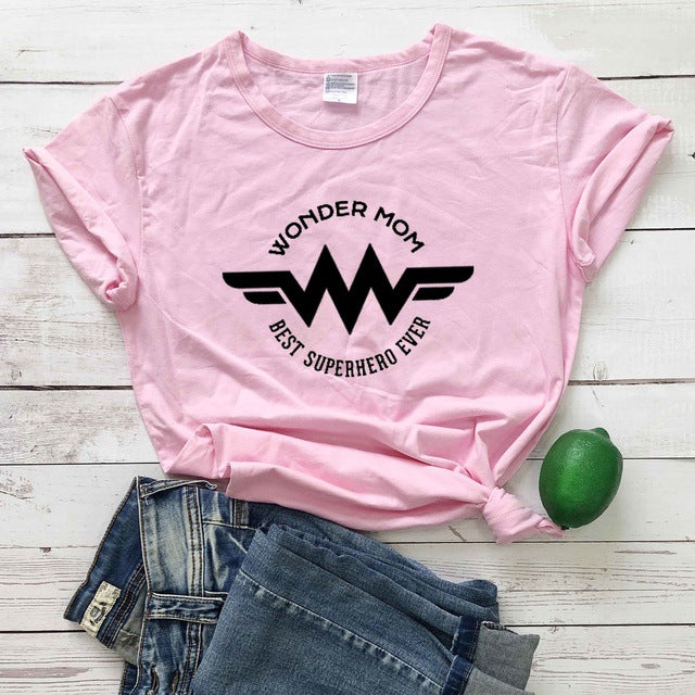 Super Hero Mom T-Shirt - Polyester Casual Beautiful Shirt