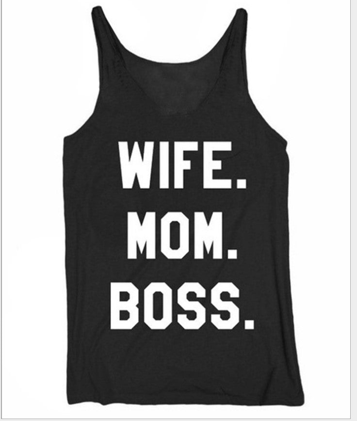 WIFE MOM BOSS Tank Top