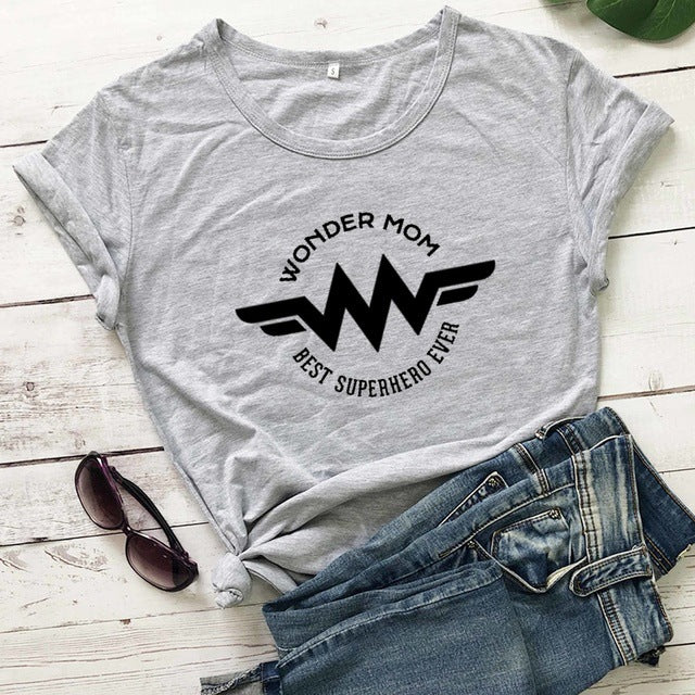 Super Hero Mom T-Shirt - Polyester Casual Beautiful Shirt