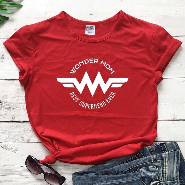 Super Hero Mom T-Shirt - Polyester Casual Beautiful Shirt