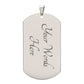 Dear Mom You're My First Friend - Dog Tag