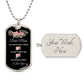 Dear Mom You're My First Friend - Dog Tag