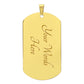 Dear Mom You're My First Friend - Dog Tag