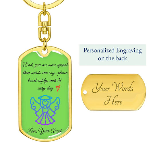 Dad You Are So Special KEYCHAIN - Green