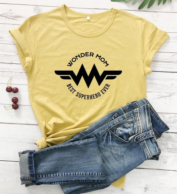 Super Hero Mom T-Shirt - Polyester Casual Beautiful Shirt